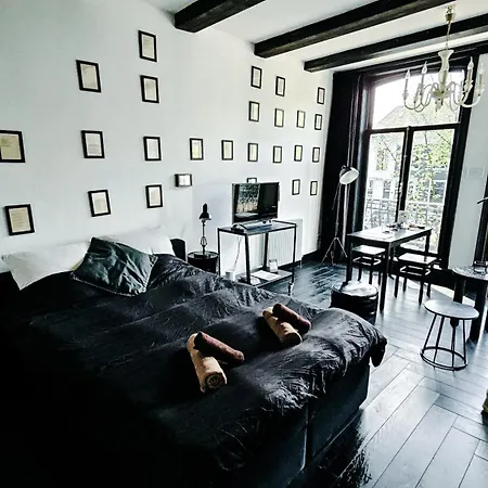 Joyjoyjoy The Black Beauty Ecolicious In A Canal House With French Balcony With View On The Canals أمستردام