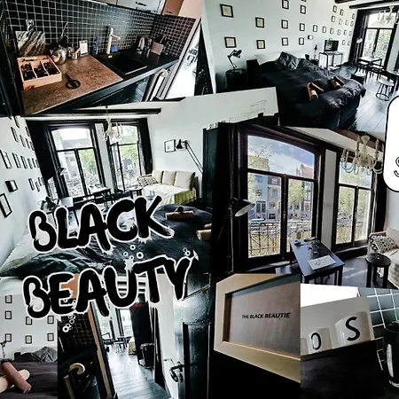 Joyjoyjoy The Black Beauty Ecolicious In A Canal House With French Balcony With View On The Canals 게스트하우스 암스테르담