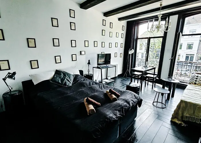 Joyjoyjoy The Black Beauty Ecolicious In A Canal House With French Balcony With View On The Canals Amsterdam