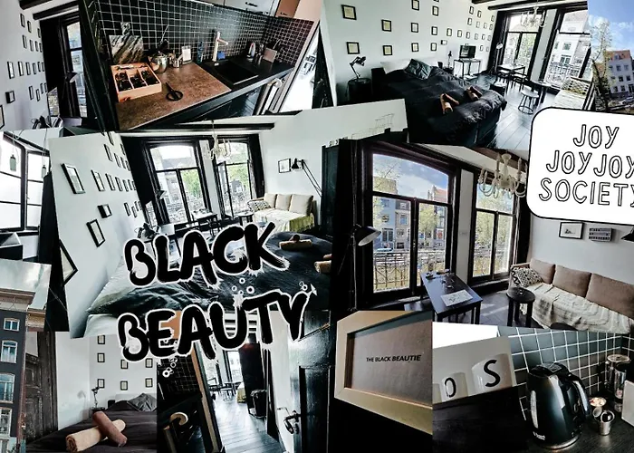 Joyjoyjoy The Black Beauty Ecolicious In A Canal House With French Balcony With View On The Canals Pensjonat Amsterdam