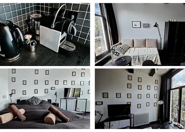 Joyjoyjoy The Black Beauty Ecolicious In A Canal House With French Balcony With View On The Canals